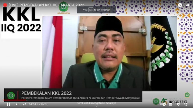 Pembekalan Materi Kebangsaan  Kuliah Kerja Lapangan (KKL) IIQ Jakarta Oleh Wakil Ketua MPR RI